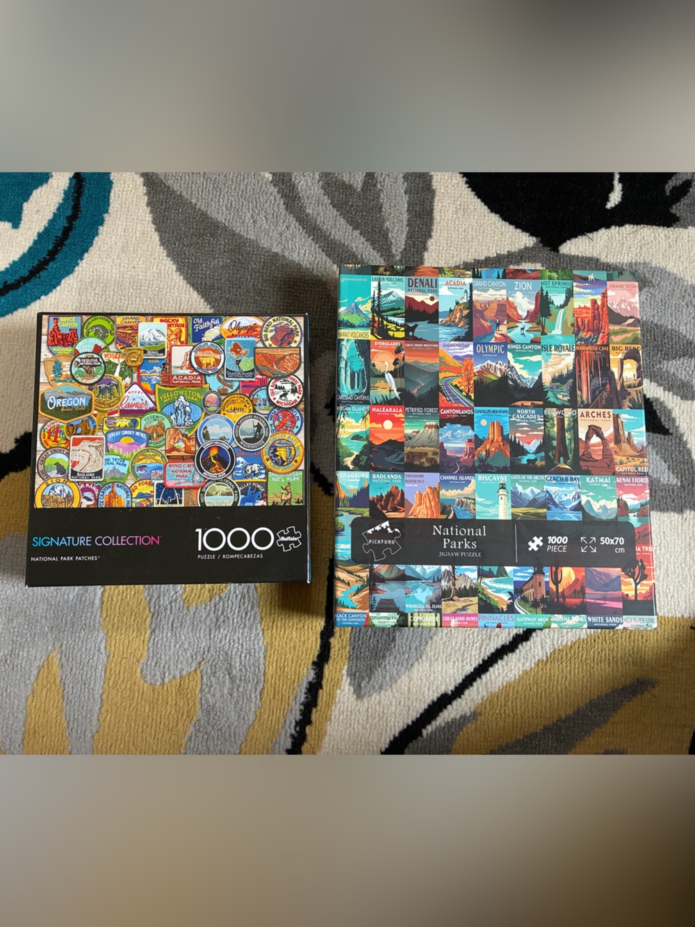 2 National Parks Puzzles Both 1000 Piece Pickforu and Buffalo